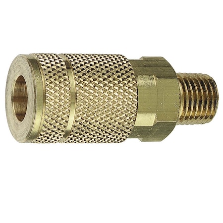 Forney Tru-Flate Style Coupler, 1/4 in x 1/4 in MNPT 75217